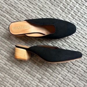 Leather “café Society” JAMES SMITH designer mules (Australian)